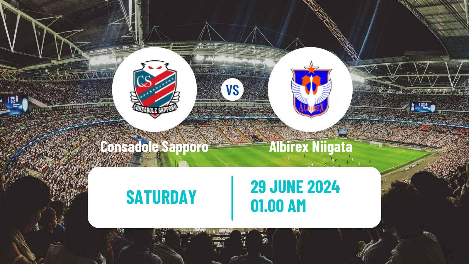 Soccer Japan J1 League Consadole Sapporo - Albirex Niigata