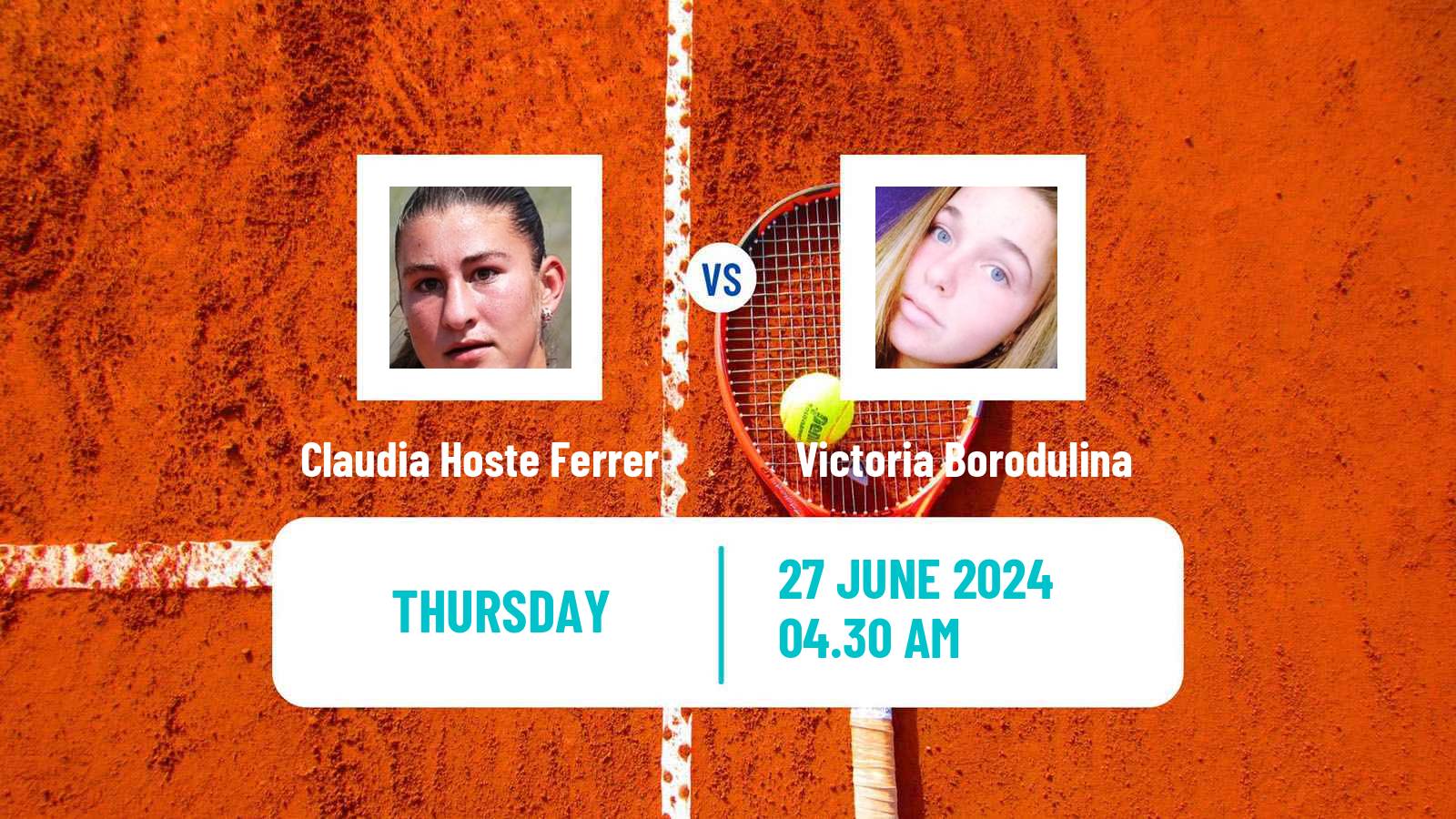 Tennis ITF W15 Kursumlijska Banja 9 Women Claudia Hoste Ferrer - Victoria Borodulina