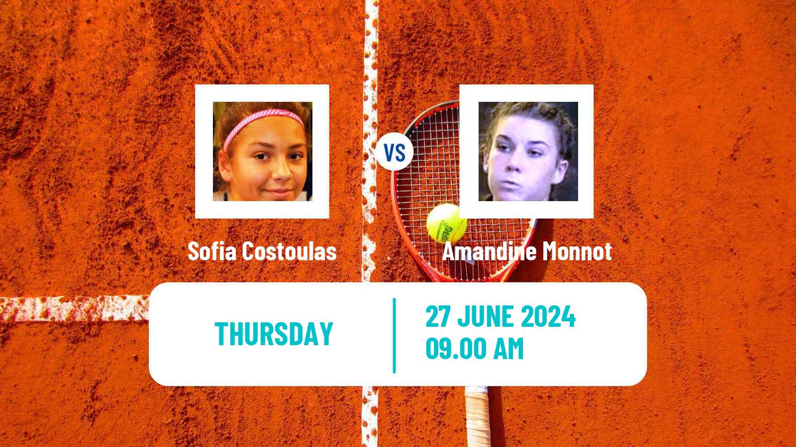 Tennis ITF W35 Perigueux Women Sofia Costoulas - Amandine Monnot