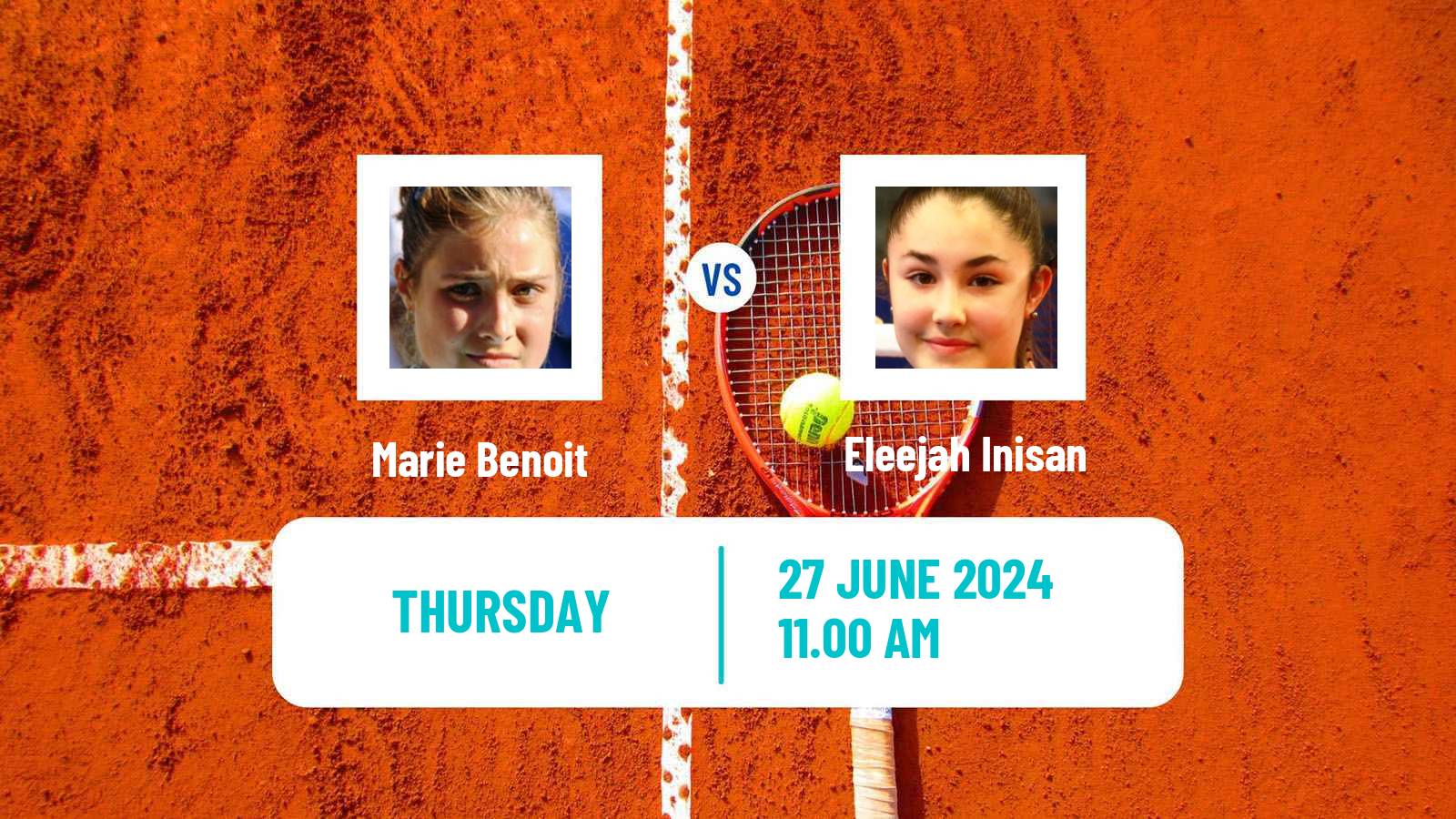 Tennis ITF W35 Perigueux Women Marie Benoit - Eleejah Inisan