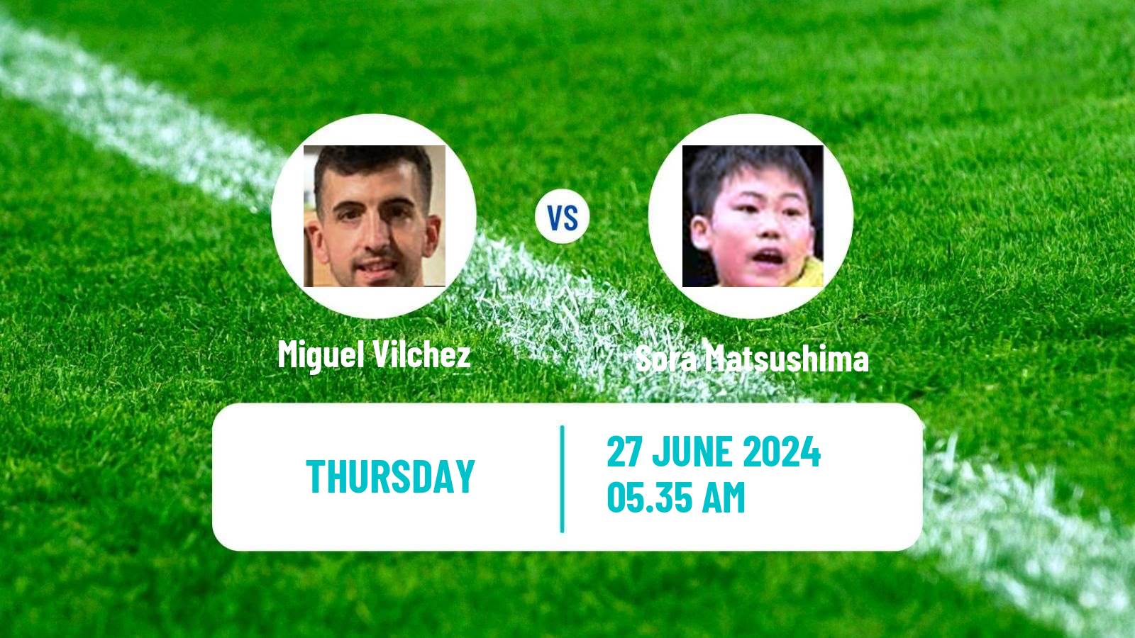 Table tennis Wtt Contender Tunis Men Miguel Vilchez - Sora Matsushima