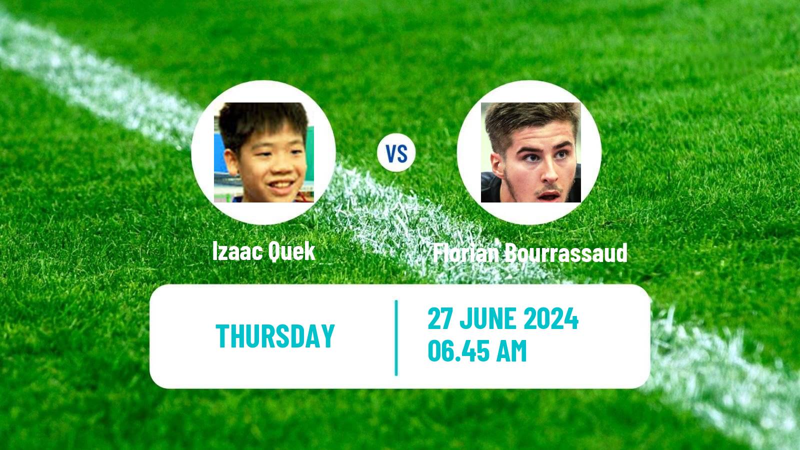 Table tennis Wtt Contender Tunis Men Izaac Quek - Florian Bourrassaud