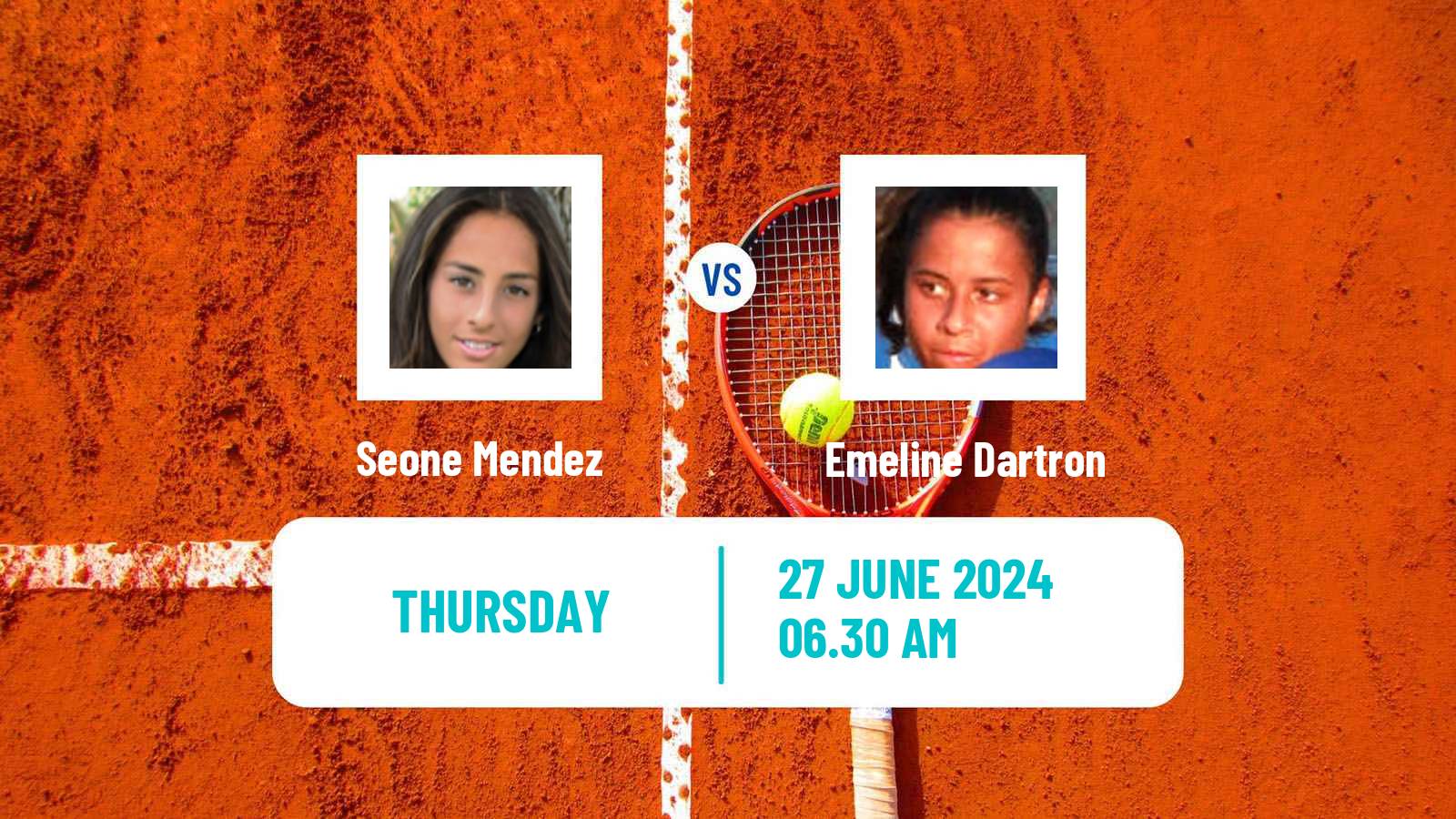 Tennis ITF W35 Perigueux Women Seone Mendez - Emeline Dartron
