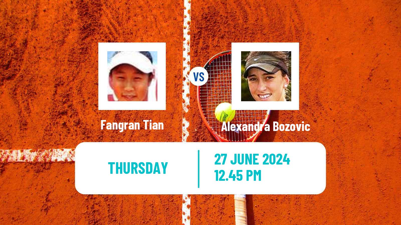 Tennis ITF W50 Palma Del Rio Women Fangran Tian - Alexandra Bozovic