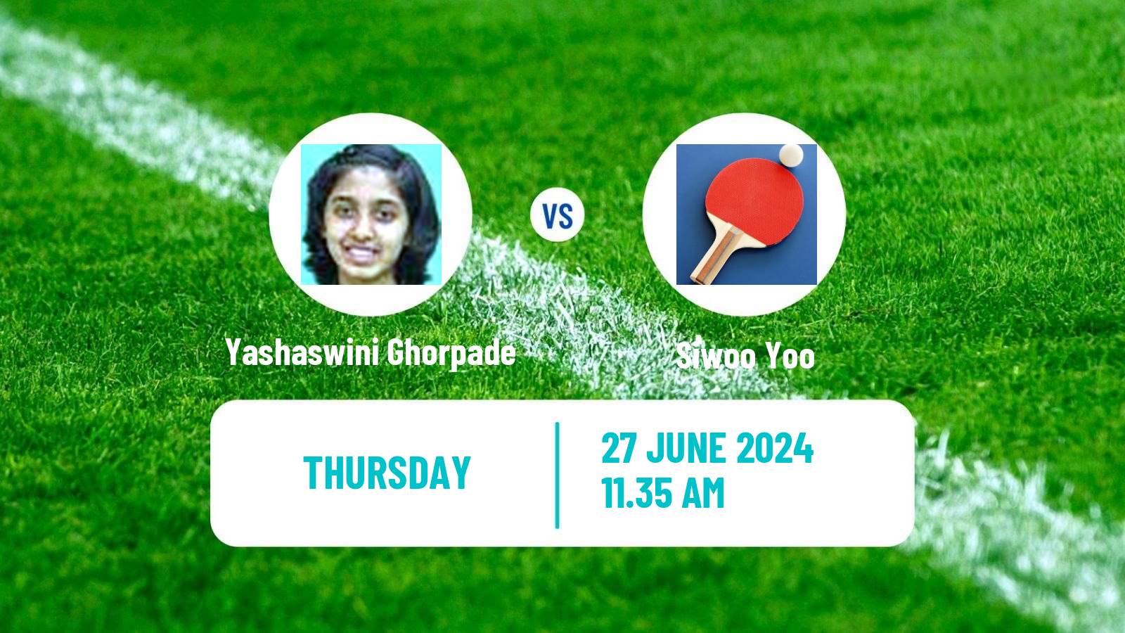 Table tennis Wtt Contender Tunis Women Yashaswini Ghorpade - Siwoo Yoo