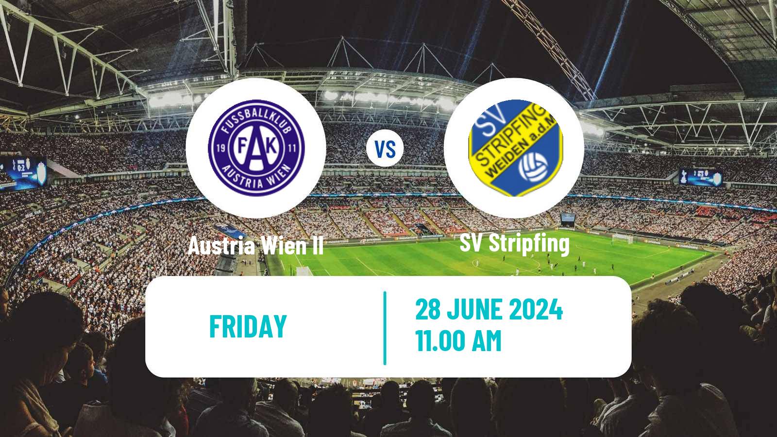 Soccer Club Friendly Austria Wien II - Stripfing