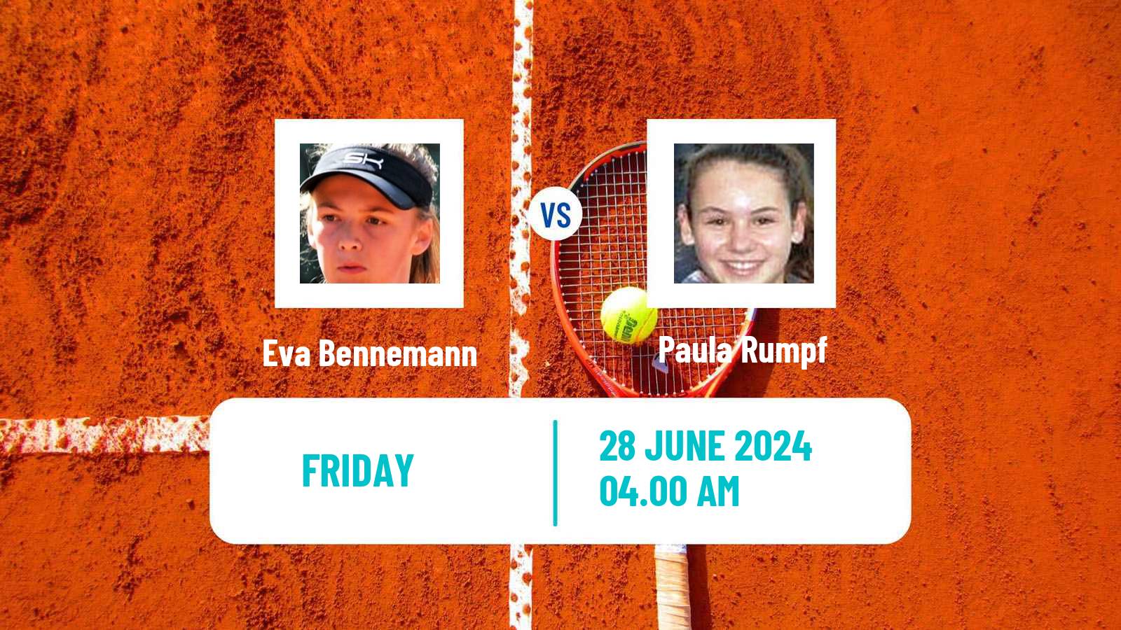 Tennis ITF W15 Kamen Women Eva Bennemann - Paula Rumpf