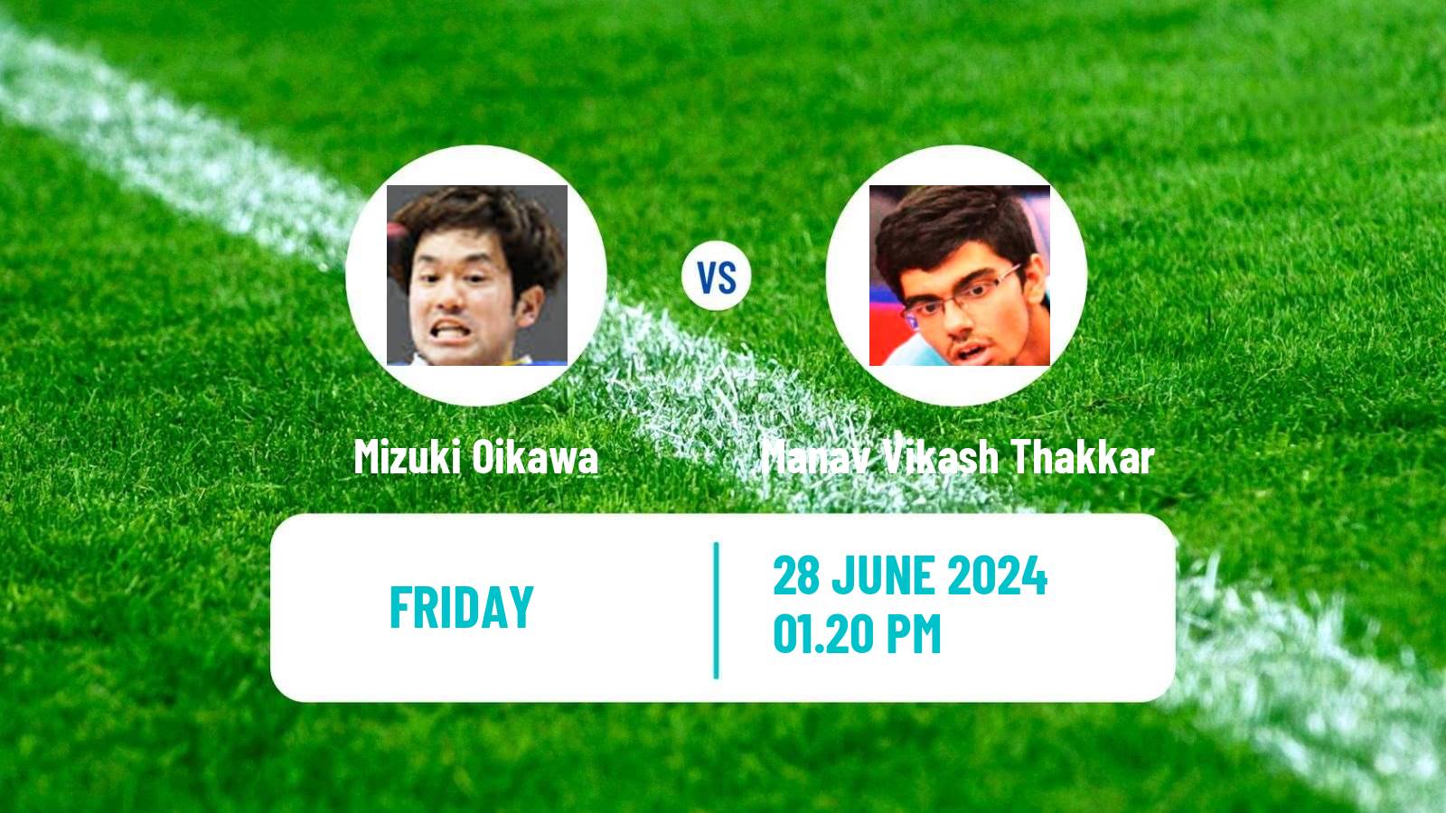 Table tennis Wtt Contender Tunis Men Mizuki Oikawa - Manav Vikash Thakkar