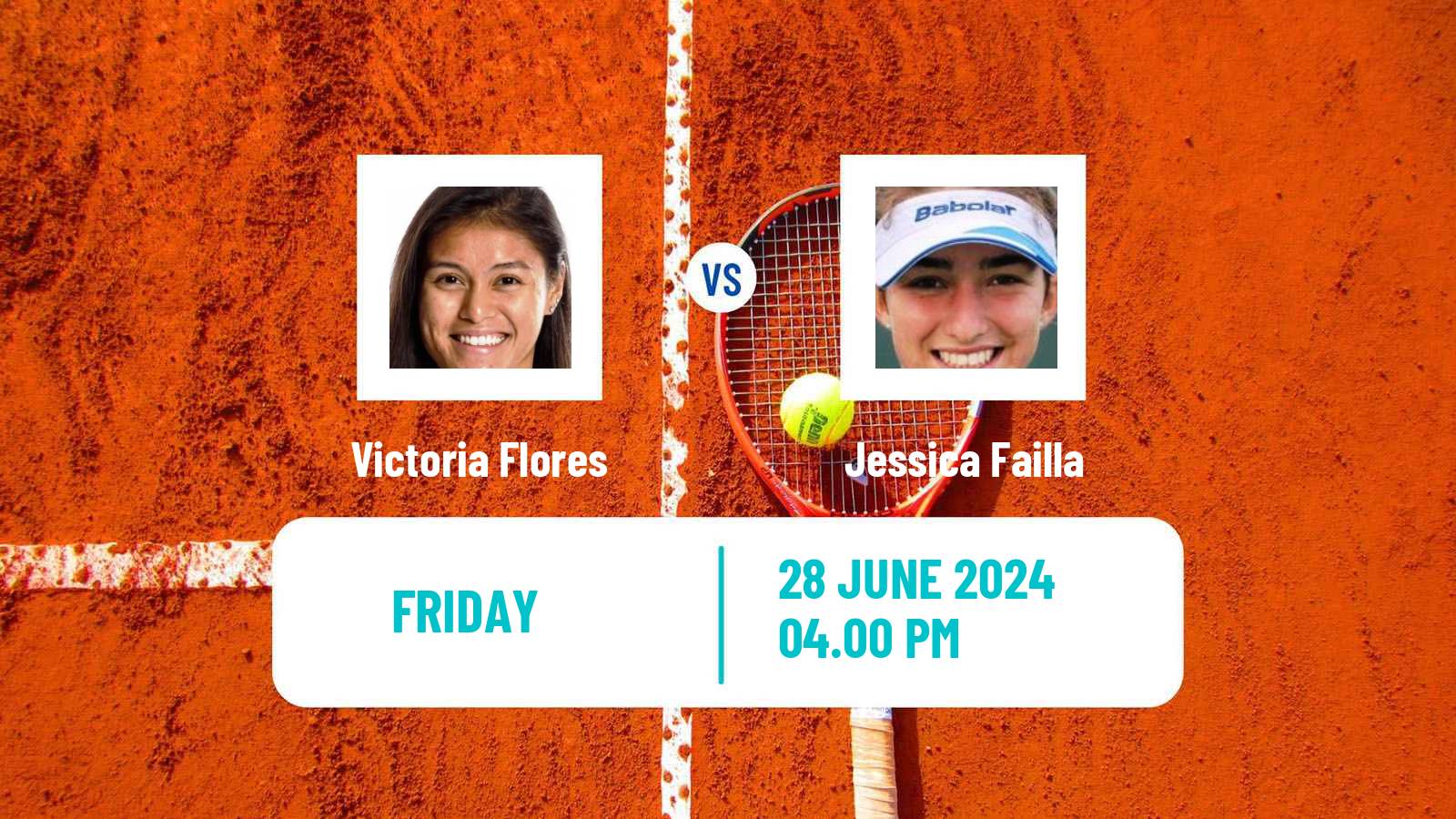 Tennis ITF W15 Los Angeles Ca Women Victoria Flores - Jessica Failla