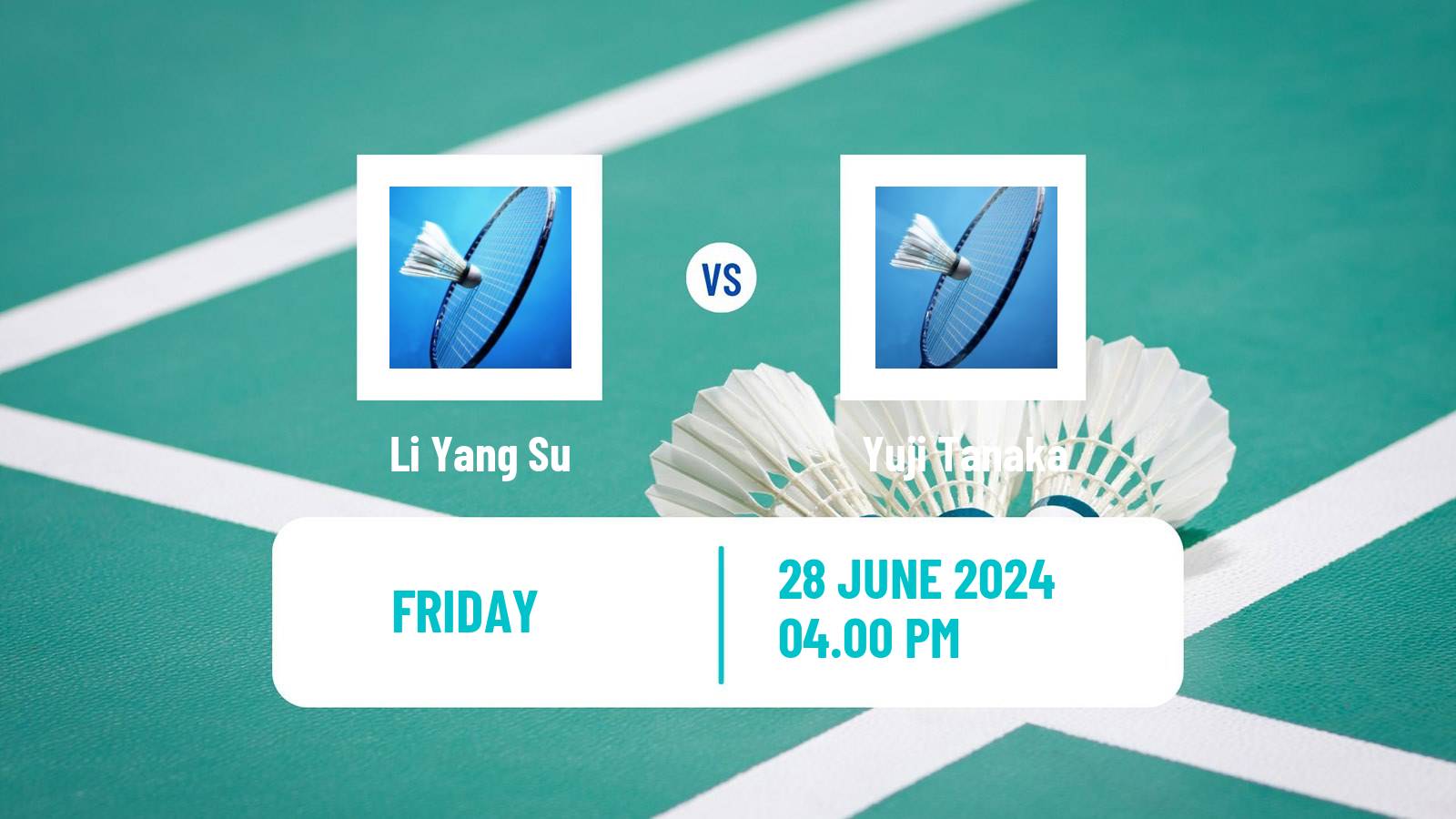 Badminton BWF World Tour Us Open Men Li Yang Su - Yuji Tanaka