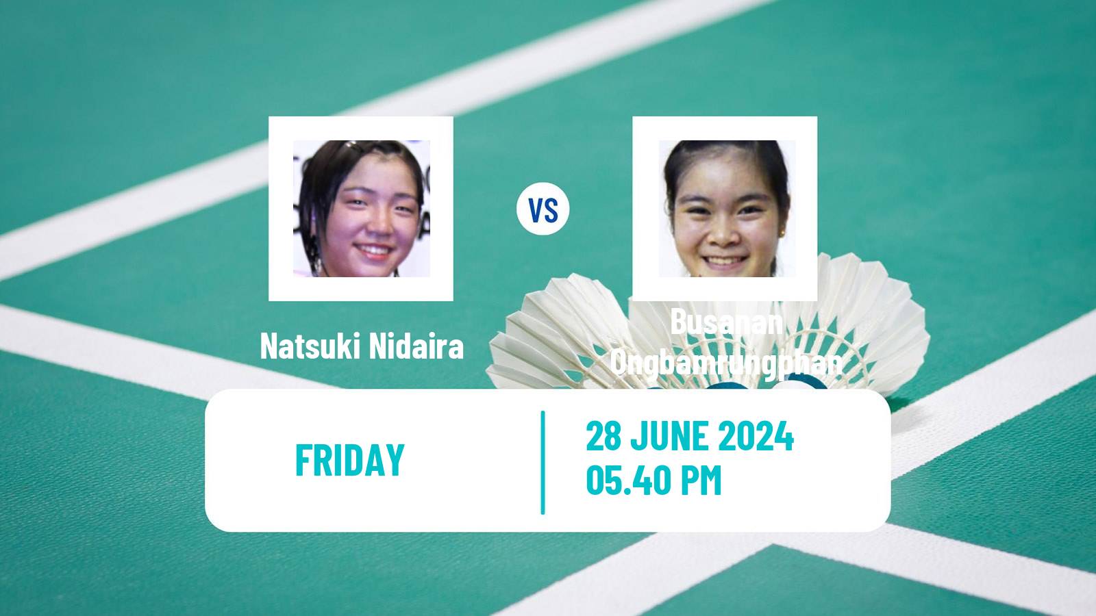 Badminton BWF World Tour Us Open Women Natsuki Nidaira - Busanan Ongbamrungphan