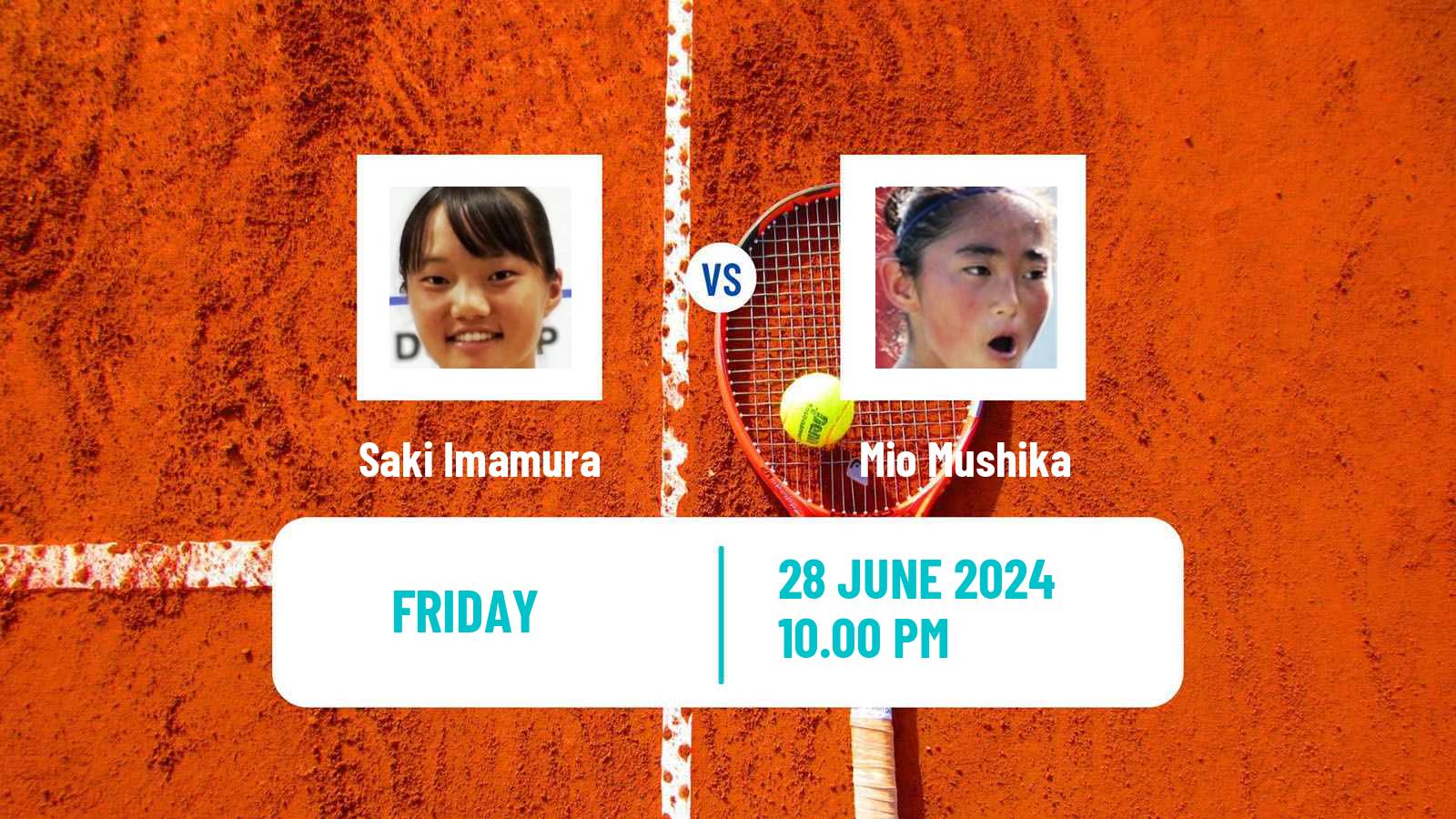 Tennis ITF W15 Hong Kong Women Saki Imamura - Mio Mushika
