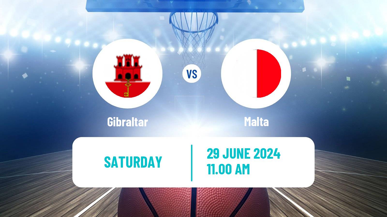 Basketball Small Countries European Championship Basketball Gibraltar - Malta