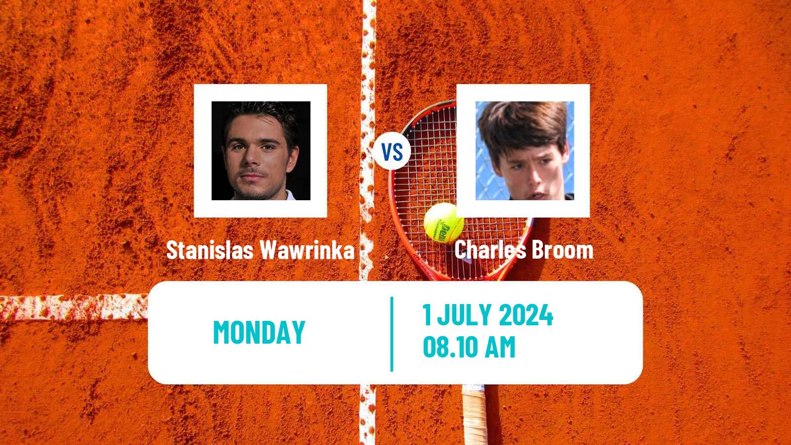 Tennis ATP Wimbledon Stanislas Wawrinka - Charles Broom