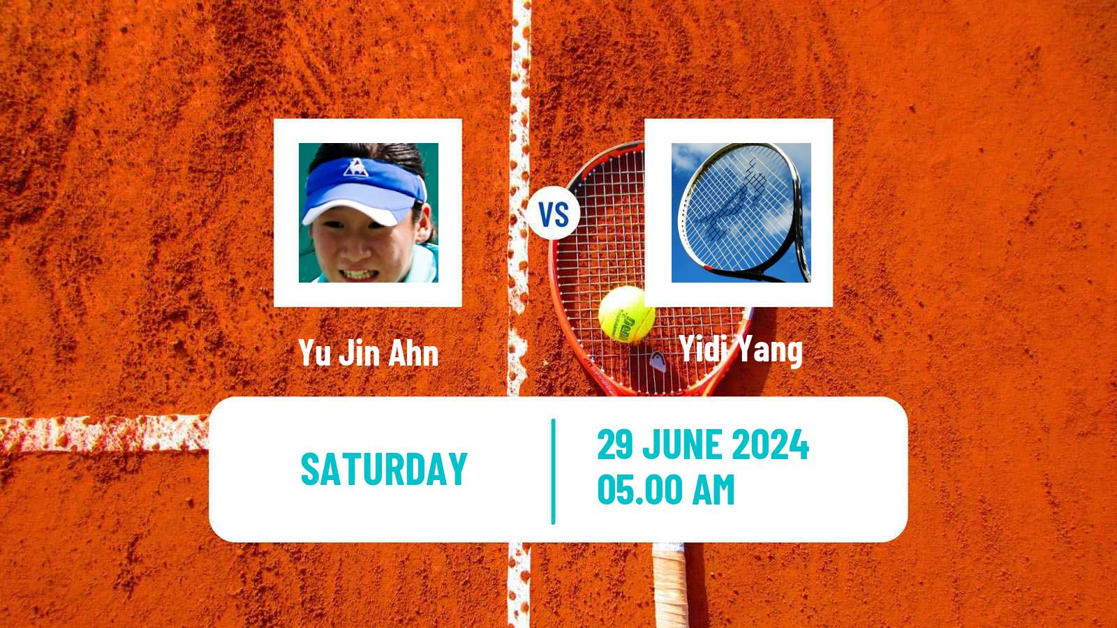 Tennis ITF W15 Tianjin Women Yu Jin Ahn - Yidi Yang