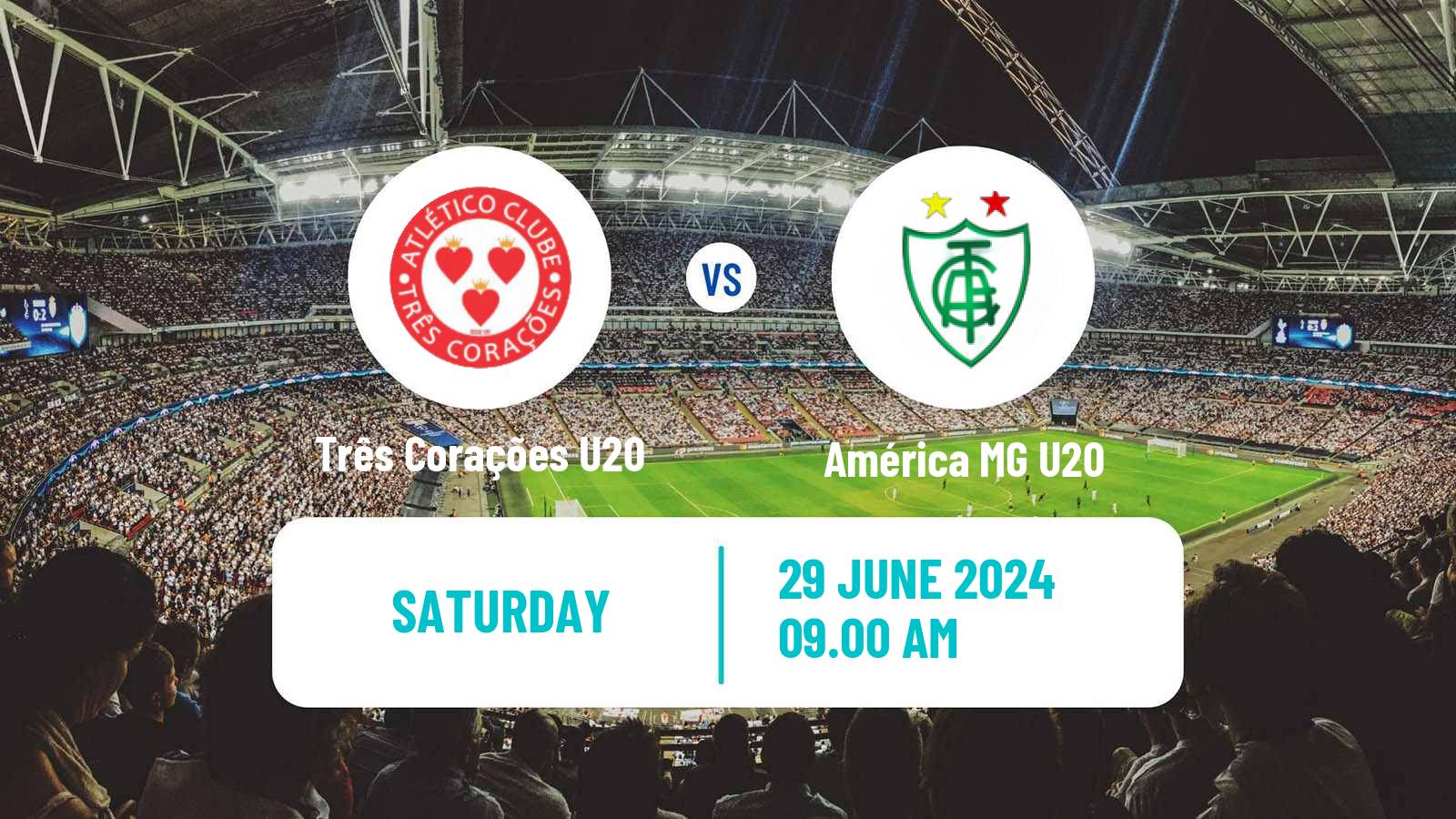 Soccer Brazilian Mineiro U20 Três Corações U20 - América MG U20