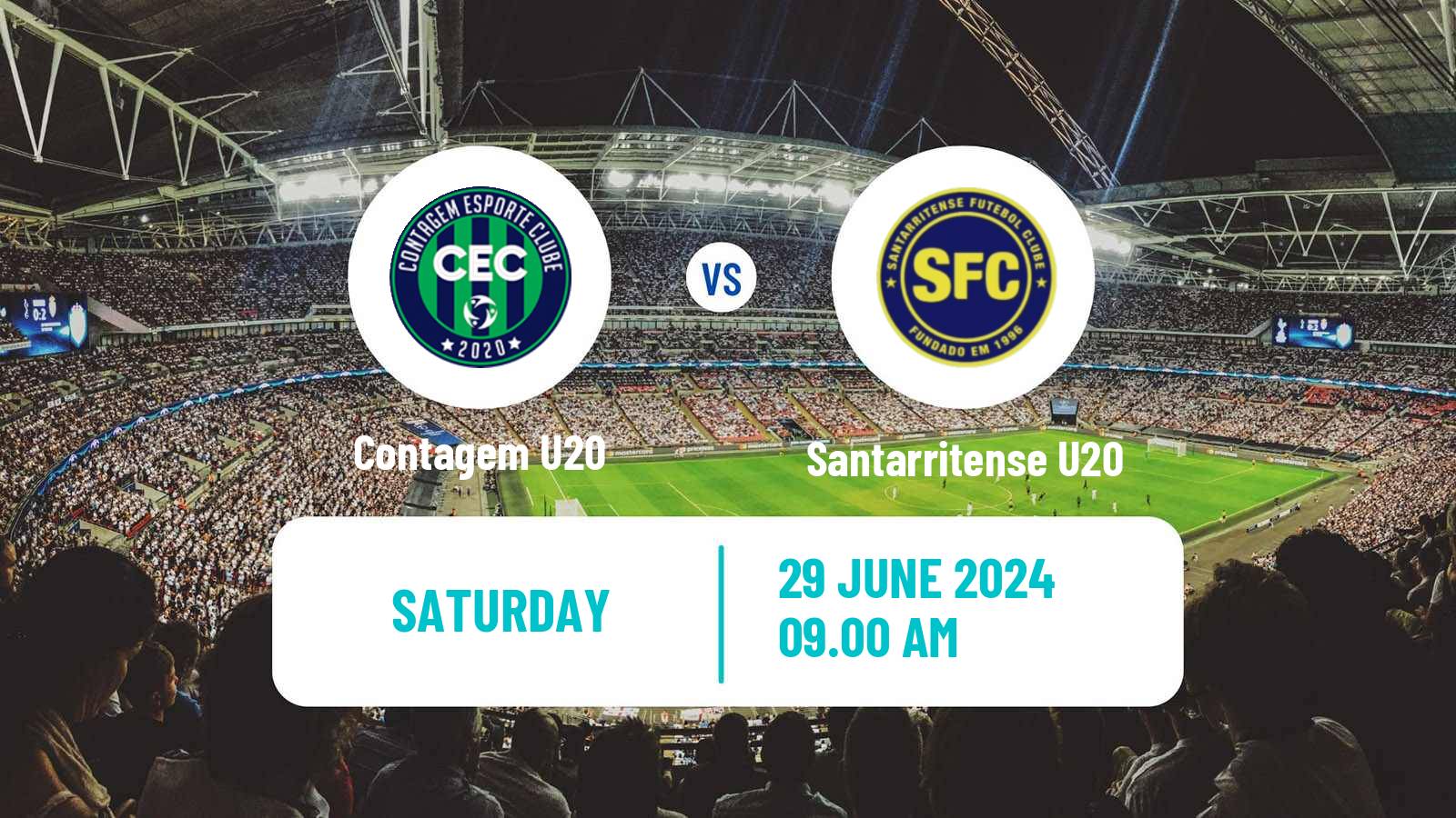 Soccer Brazilian Mineiro U20 Contagem U20 - Santarritense U20