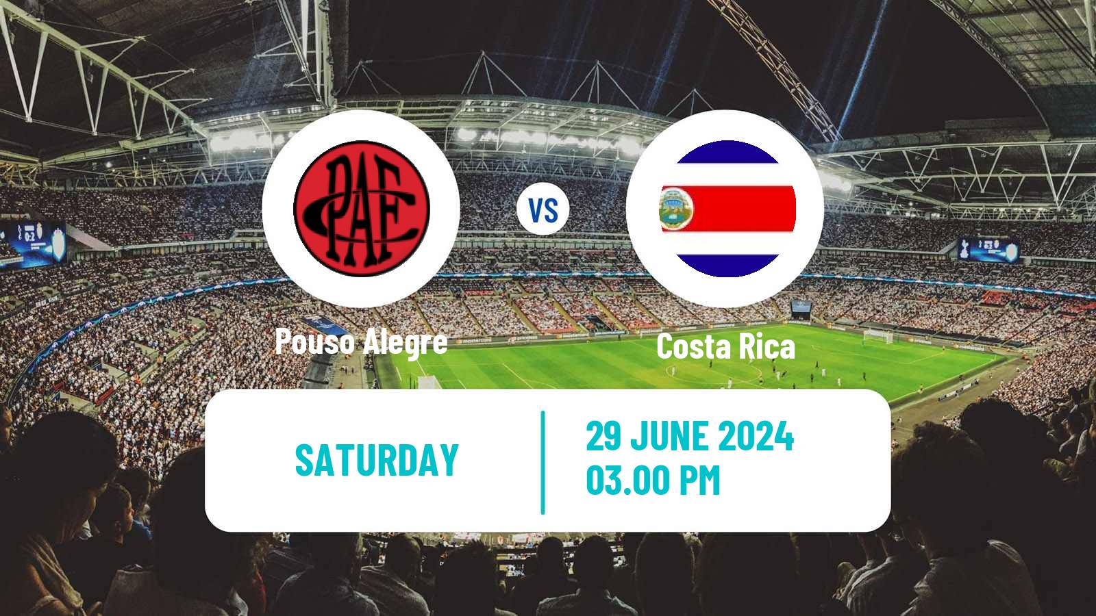 Soccer Brazilian Serie D Pouso Alegre - Costa Rica