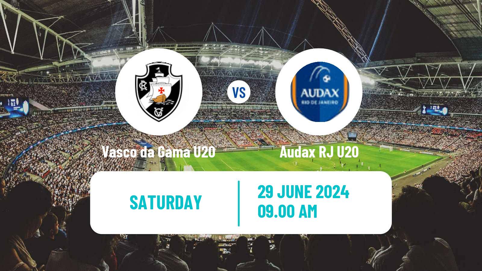 Soccer Brazilian Carioca U20 Vasco da Gama U20 - Audax RJ U20