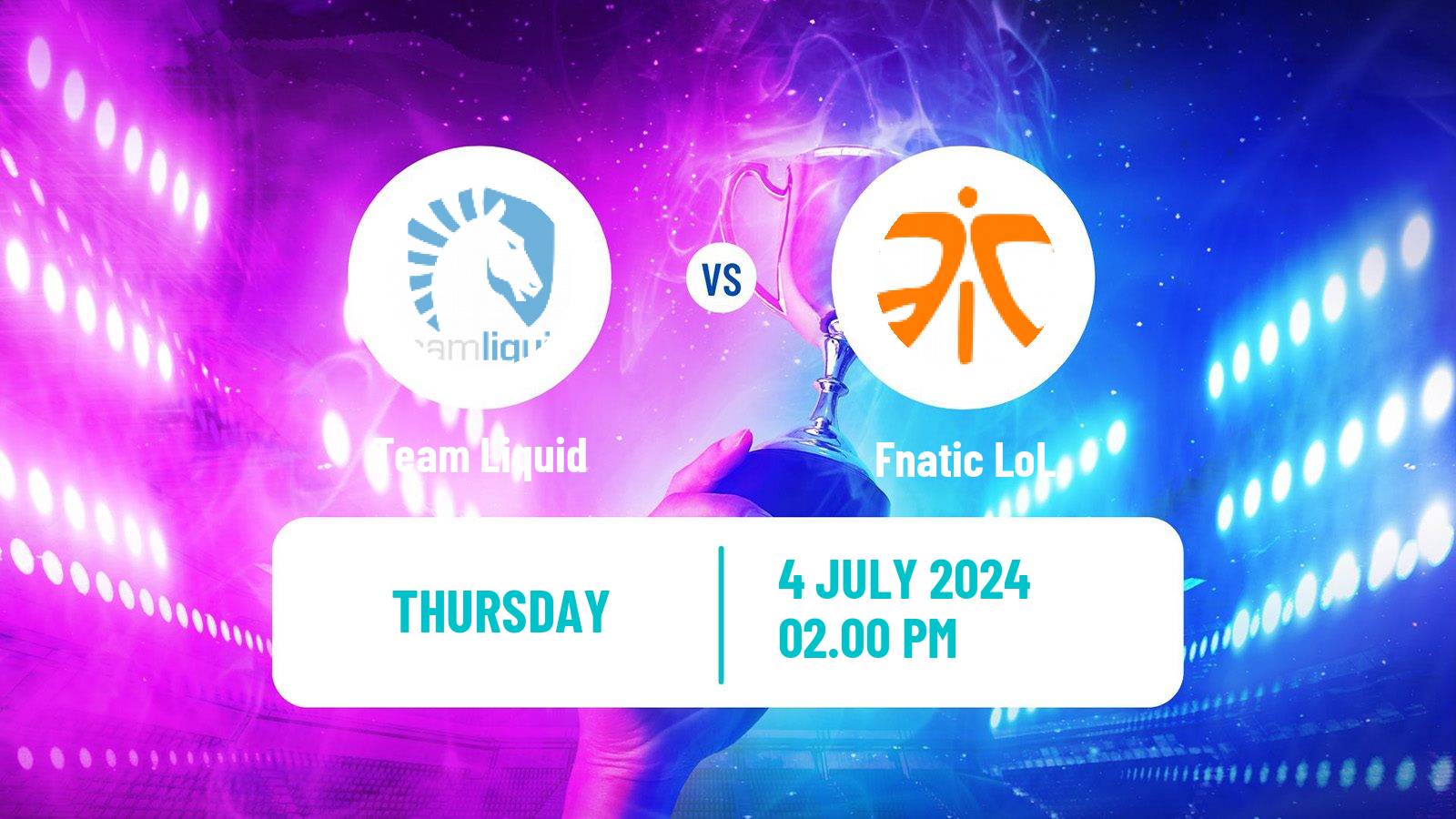 Esports League Of Legends Esports World Cup Team Liquid - Fnatic