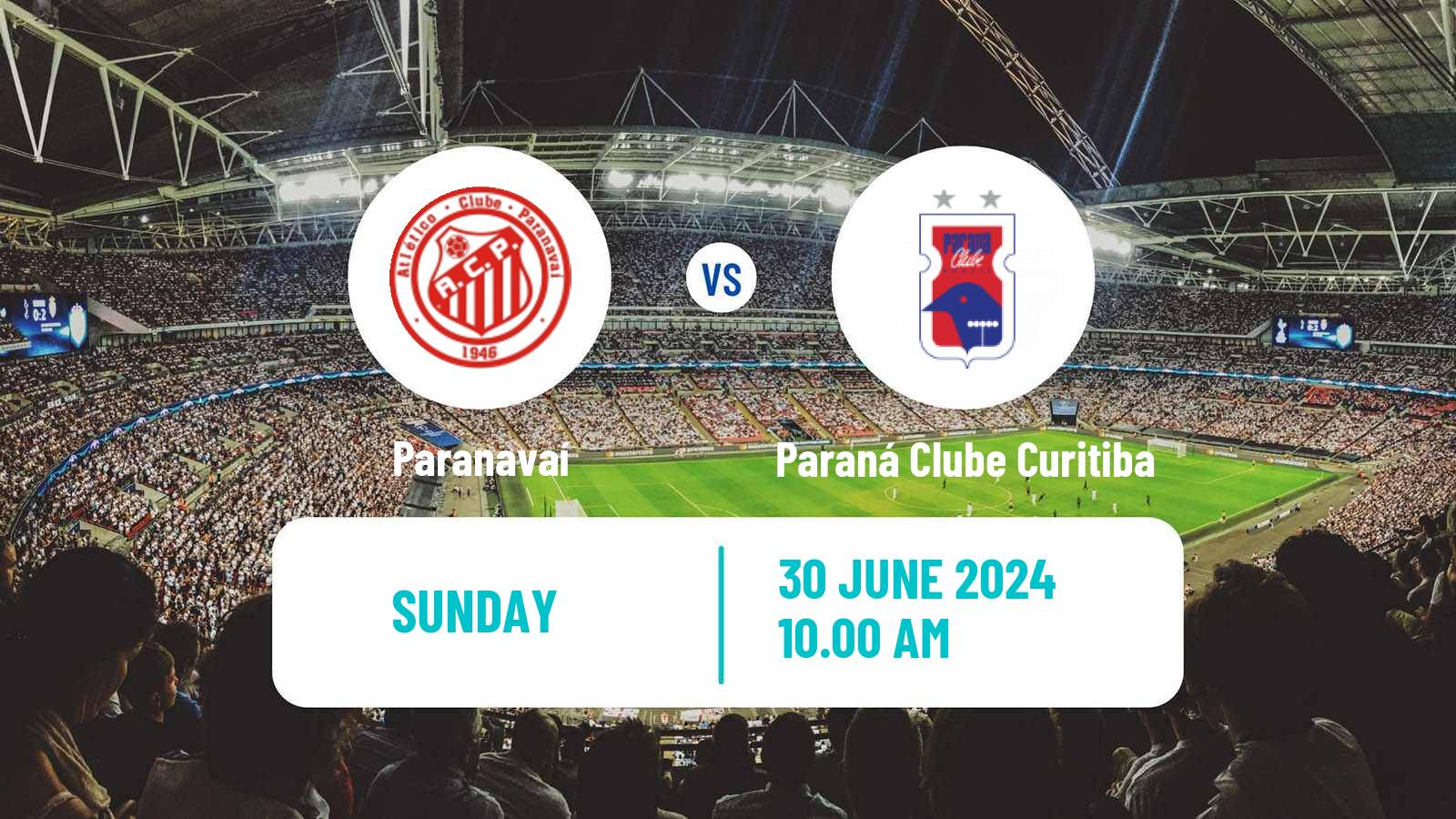 Soccer Brazilian Campeonato Paranaense 2 Paranavaí - Paraná Clube Curitiba