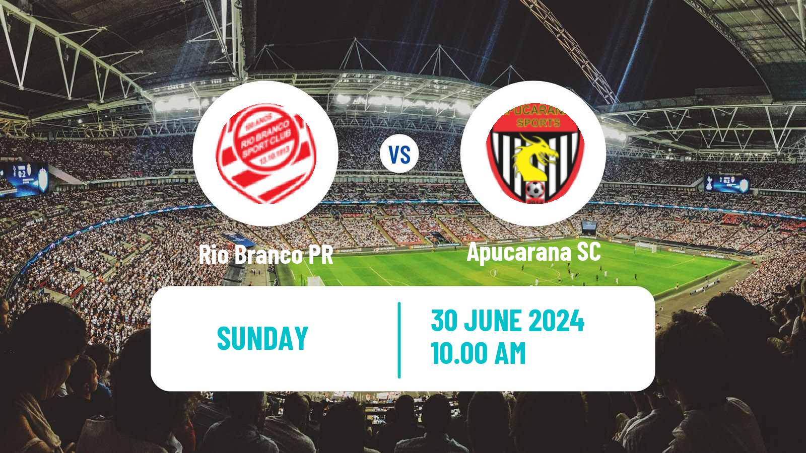 Soccer Brazilian Campeonato Paranaense 2 Rio Branco PR - Apucarana