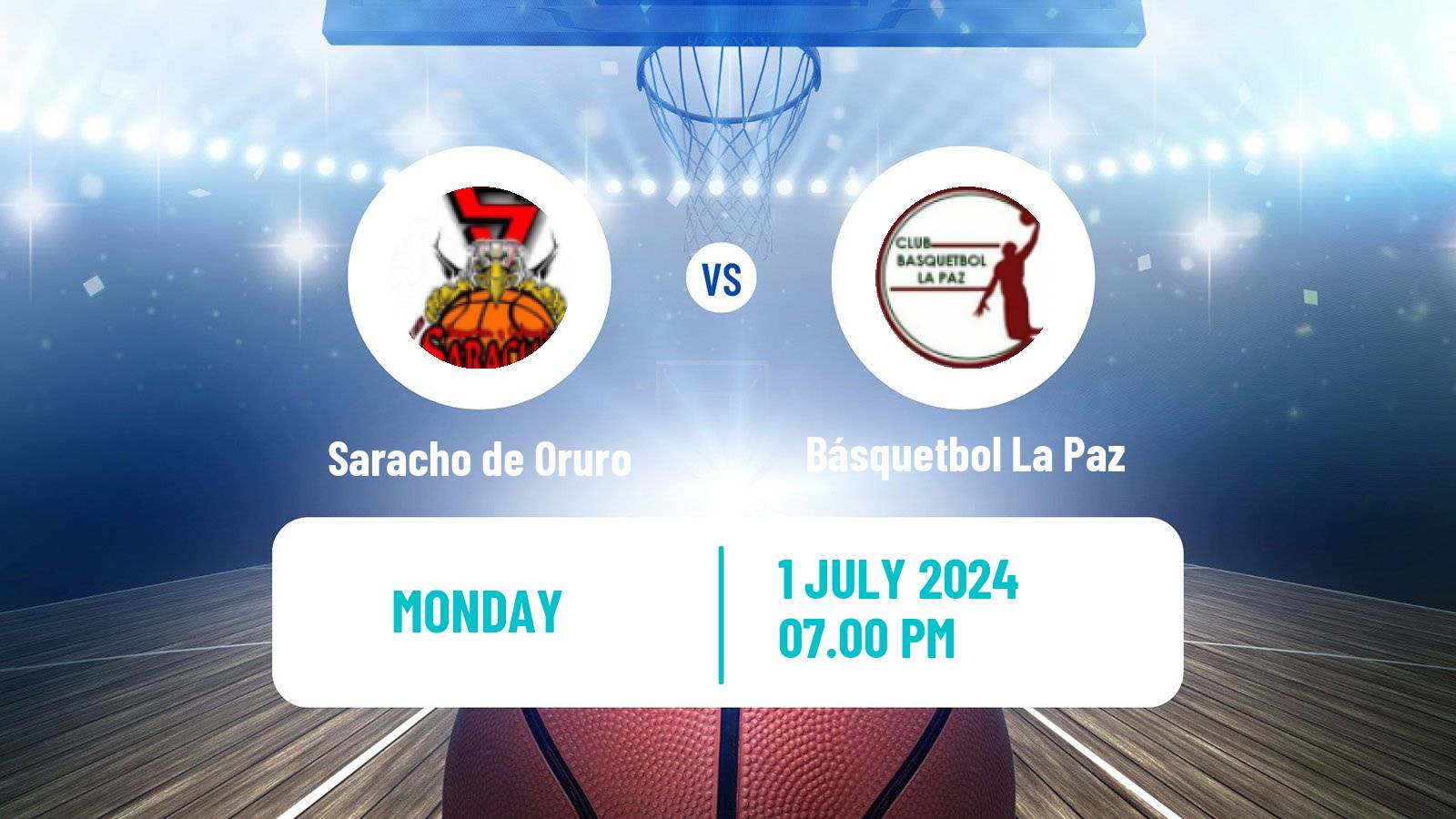 Basketball Bolivian Libobasquet Saracho de Oruro - Básquetbol La Paz