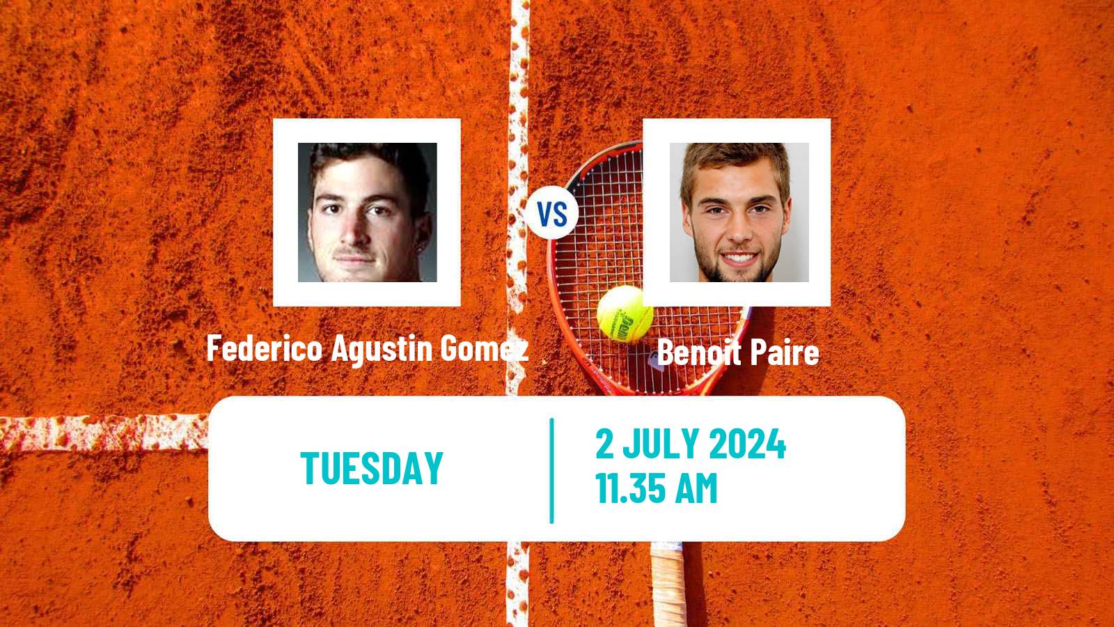 Tennis Modena Challenger Men Federico Agustin Gomez - Benoit Paire