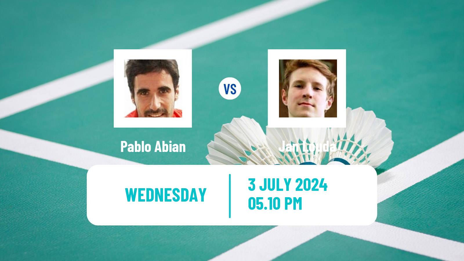 Badminton BWF World Tour Canada Open Men Pablo Abian - Jan Louda