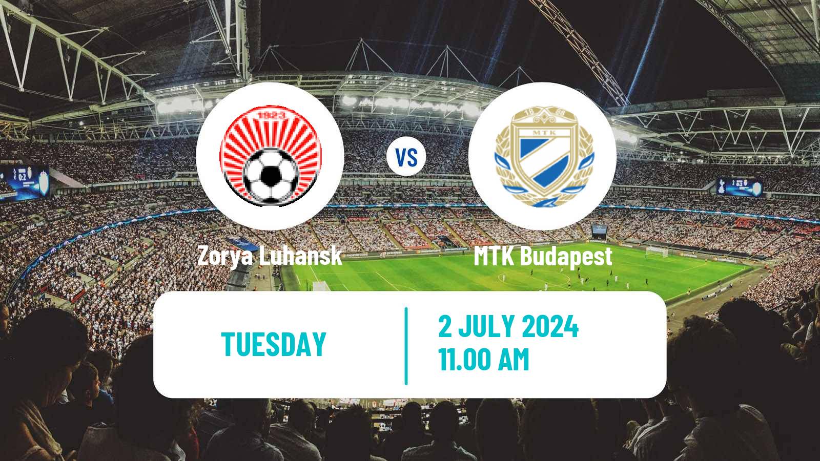 Soccer Club Friendly Zorya Luhansk - MTK Budapest
