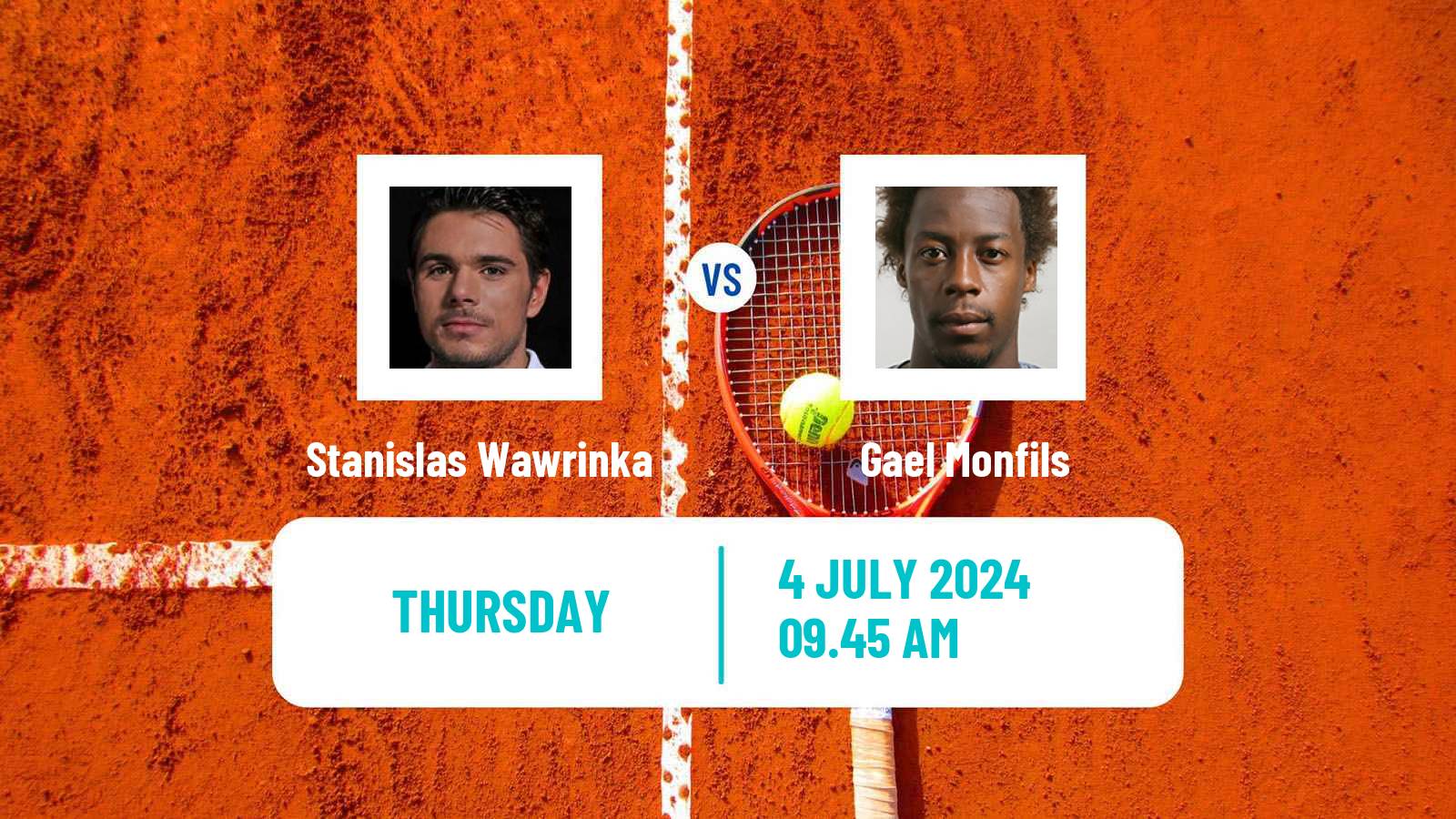 Tennis ATP Wimbledon Stanislas Wawrinka - Gael Monfils