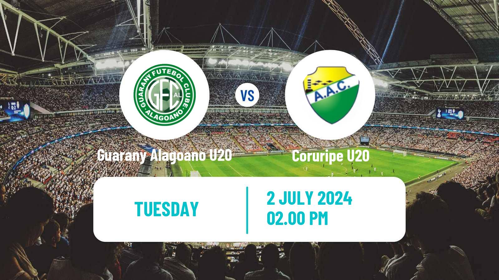 Soccer Brazilian Alagoano U20 Guarany Alagoano U20 - Coruripe U20