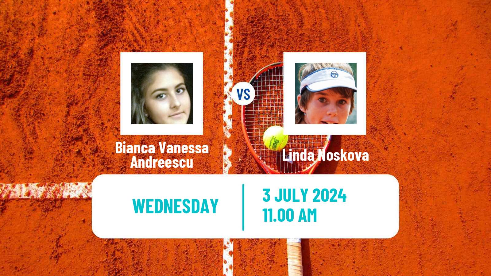 Tennis WTA Wimbledon Bianca Vanessa Andreescu - Linda Noskova