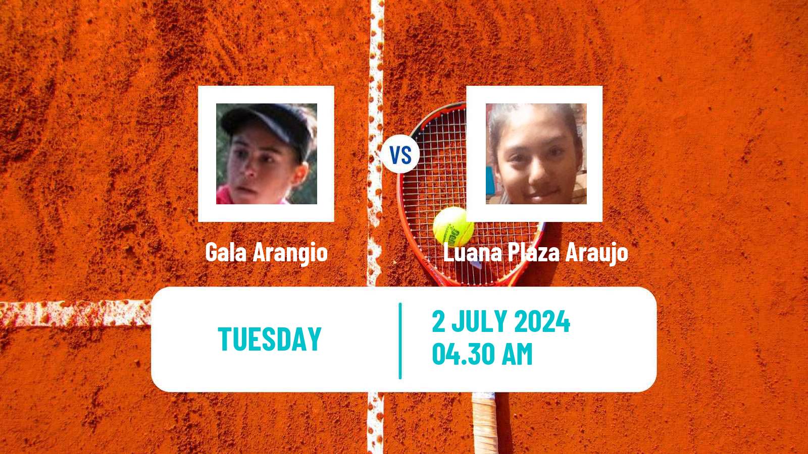 Tennis ITF W15 Monastir 25 Women Gala Arangio - Luana Plaza Araujo