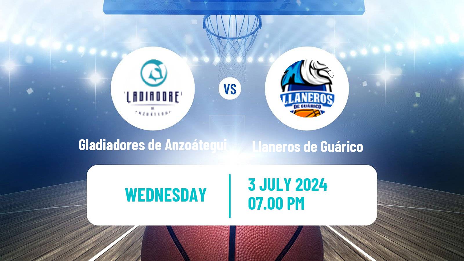 Basketball Venezuelan Superliga Basketball Gladiadores de Anzoátegui - Llaneros de Guárico