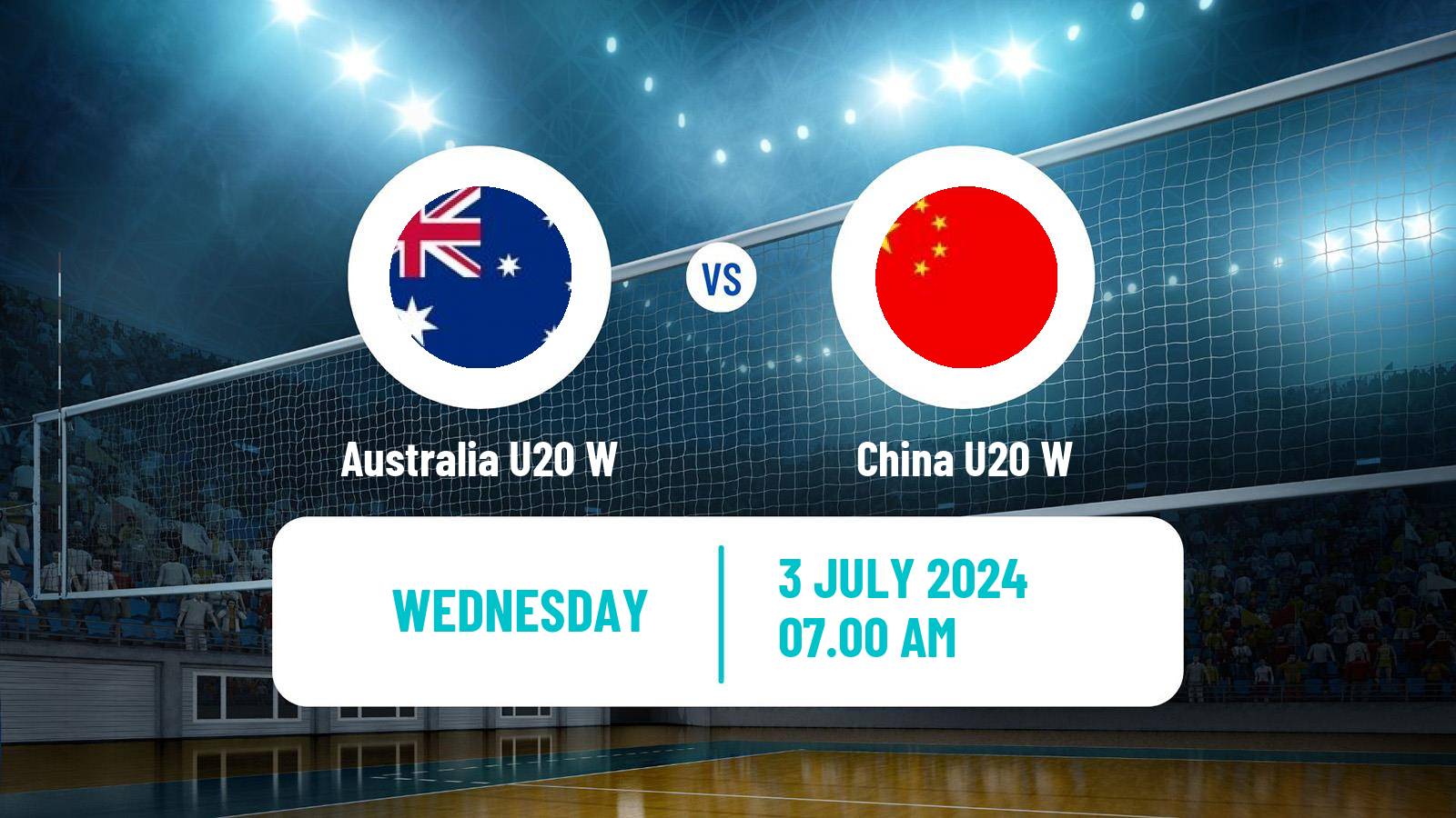 Volleyball Asian Championship U20 Volleyball Women Australia U20 W - China U20 W