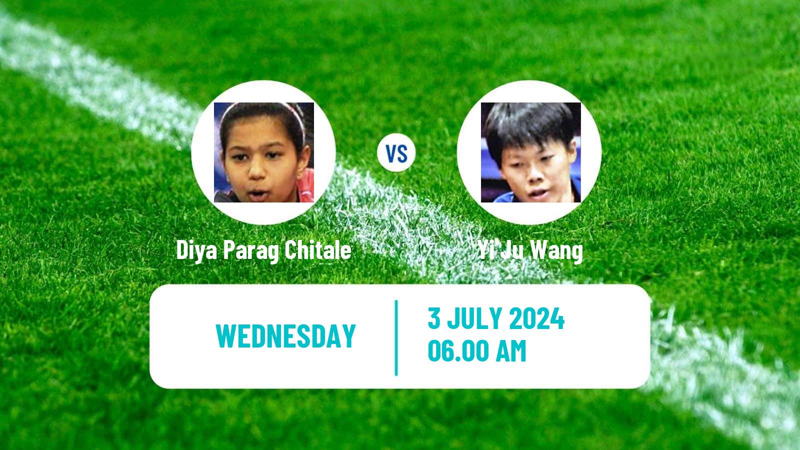 Table tennis Wtt Star Contender Bangkok Women Diya Parag Chitale - Yi Ju Wang