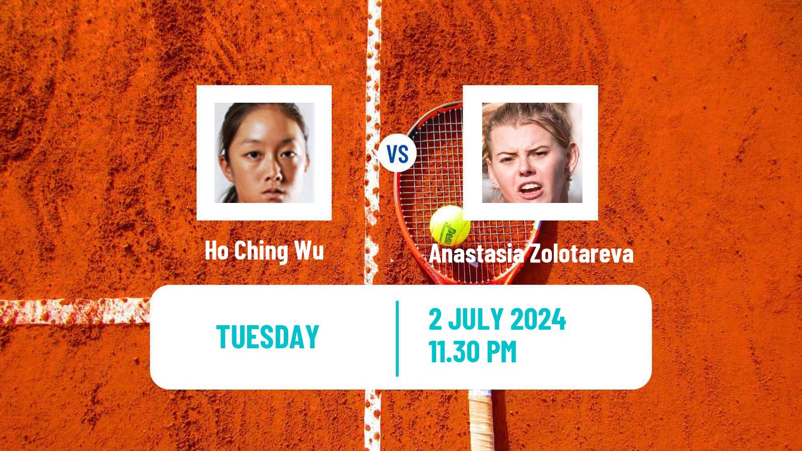 Tennis ITF W35 Hong Kong Women Ho Ching Wu - Anastasia Zolotareva