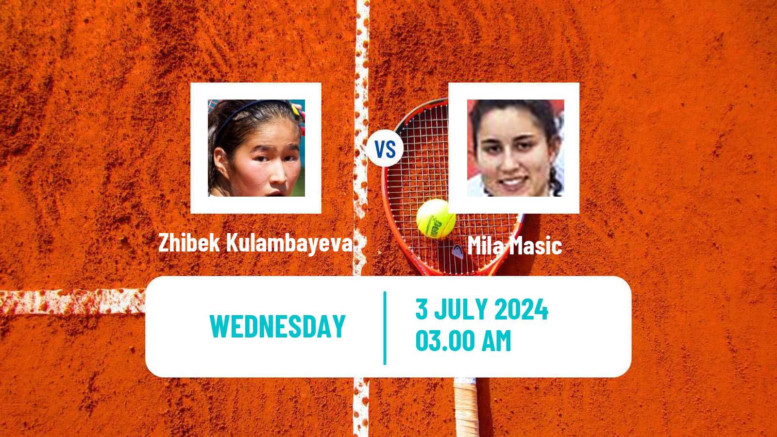 Tennis ITF W15 Kursumlijska Banja 10 Women Zhibek Kulambayeva - Mila Masic