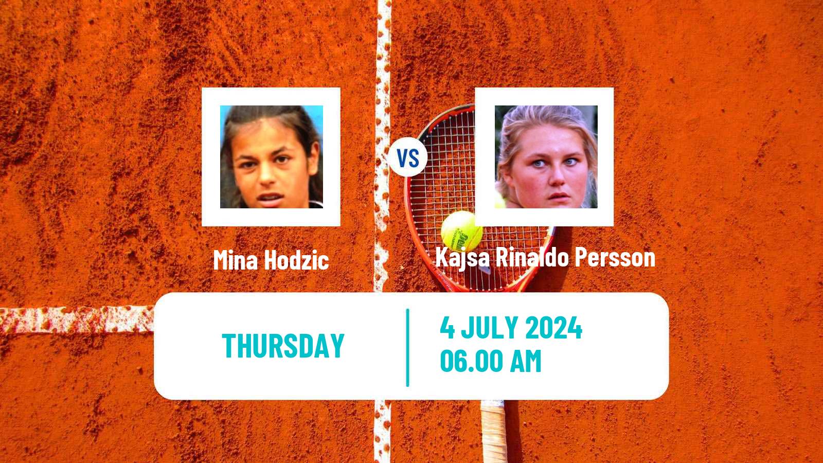 Tennis ITF W35 Amstelveen Women Mina Hodzic - Kajsa Rinaldo Persson