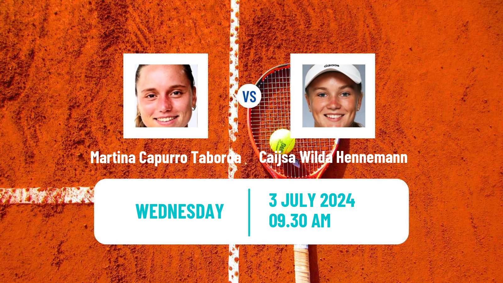Tennis ITF W35 Amstelveen Women Martina Capurro Taborda - Caijsa Wilda Hennemann