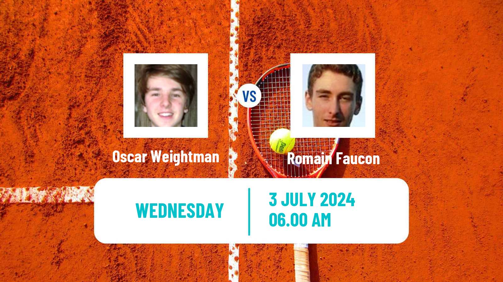 Tennis ITF M15 Monastir 27 Men Oscar Weightman - Romain Faucon