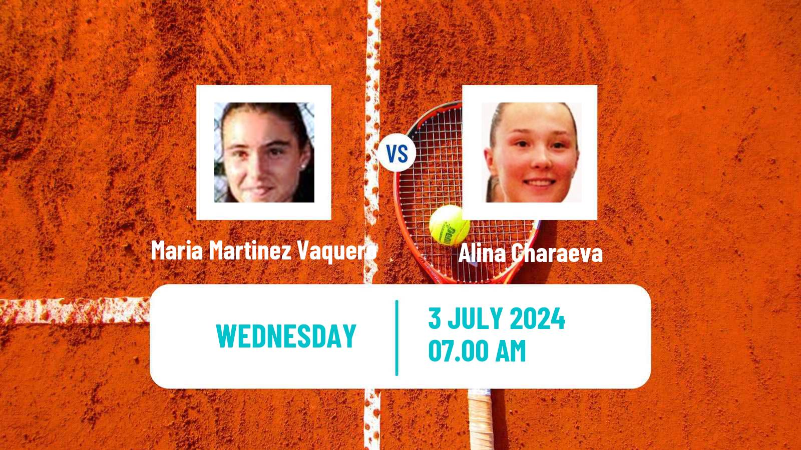 Tennis ITF W35 Getxo Women Maria Martinez Vaquero - Alina Charaeva