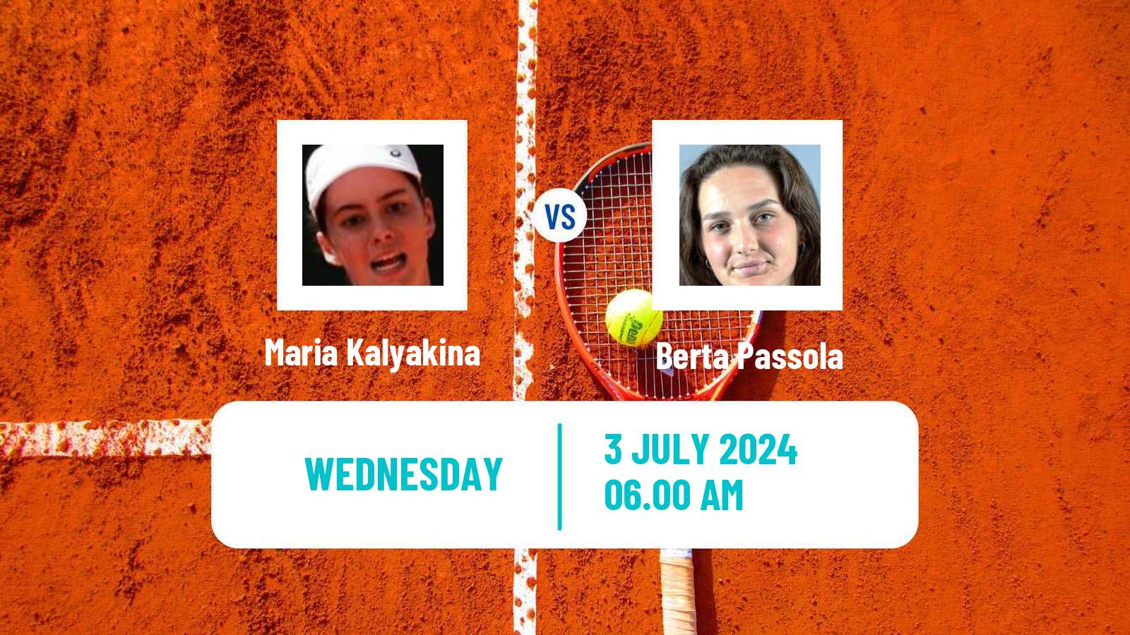 Tennis ITF W15 Monastir 25 Women Maria Kalyakina - Berta Passola