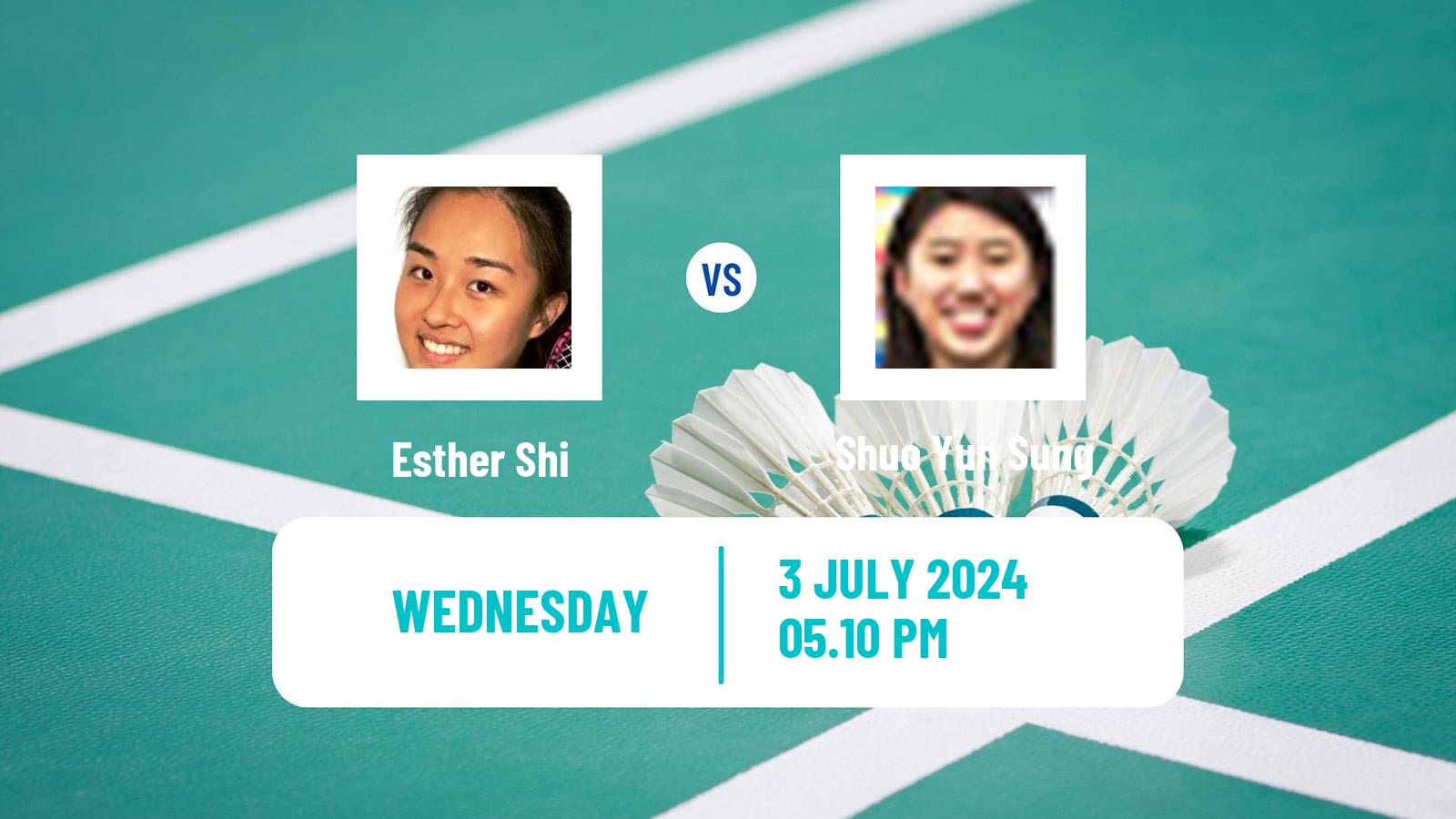 Badminton BWF World Tour Canada Open Women Esther Shi - Shuo Yun Sung