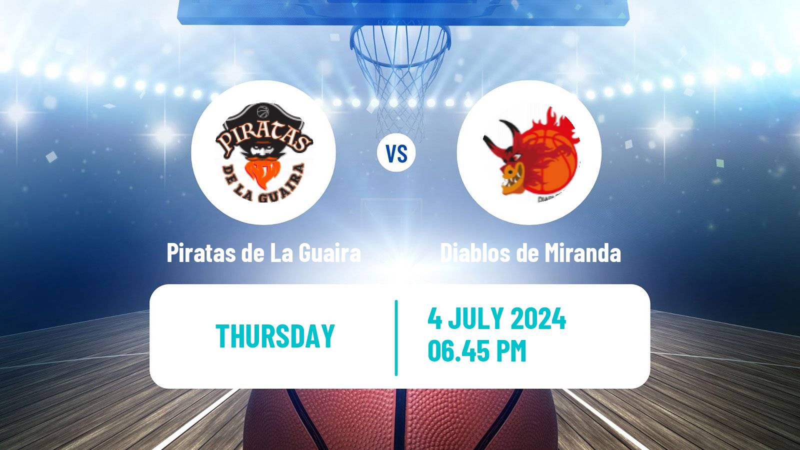 Basketball Venezuelan Superliga Basketball Piratas de La Guaira - Diablos de Miranda