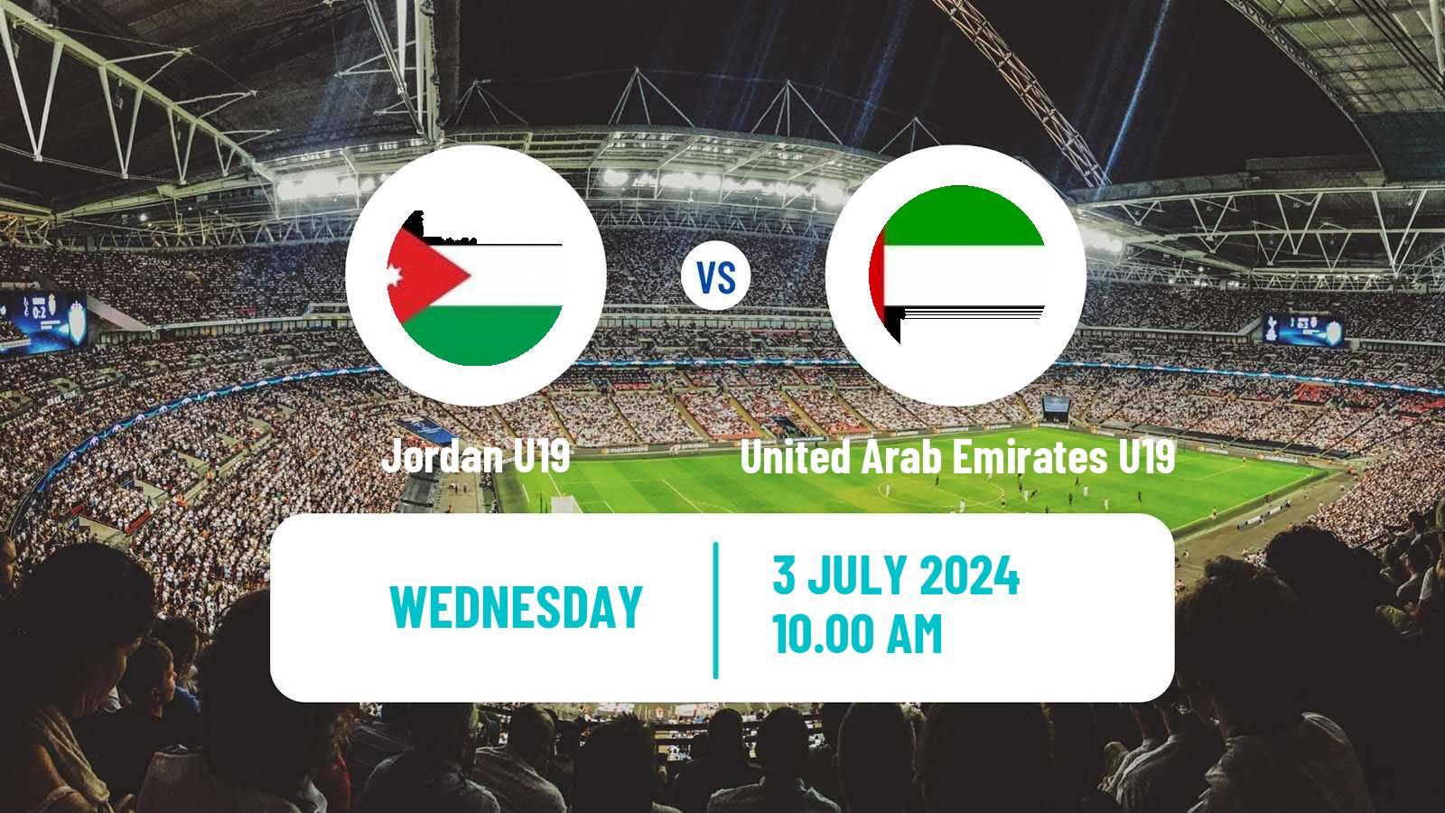 Football WAFF Championship U19 Jordan U19 - United Arab Emirates U19