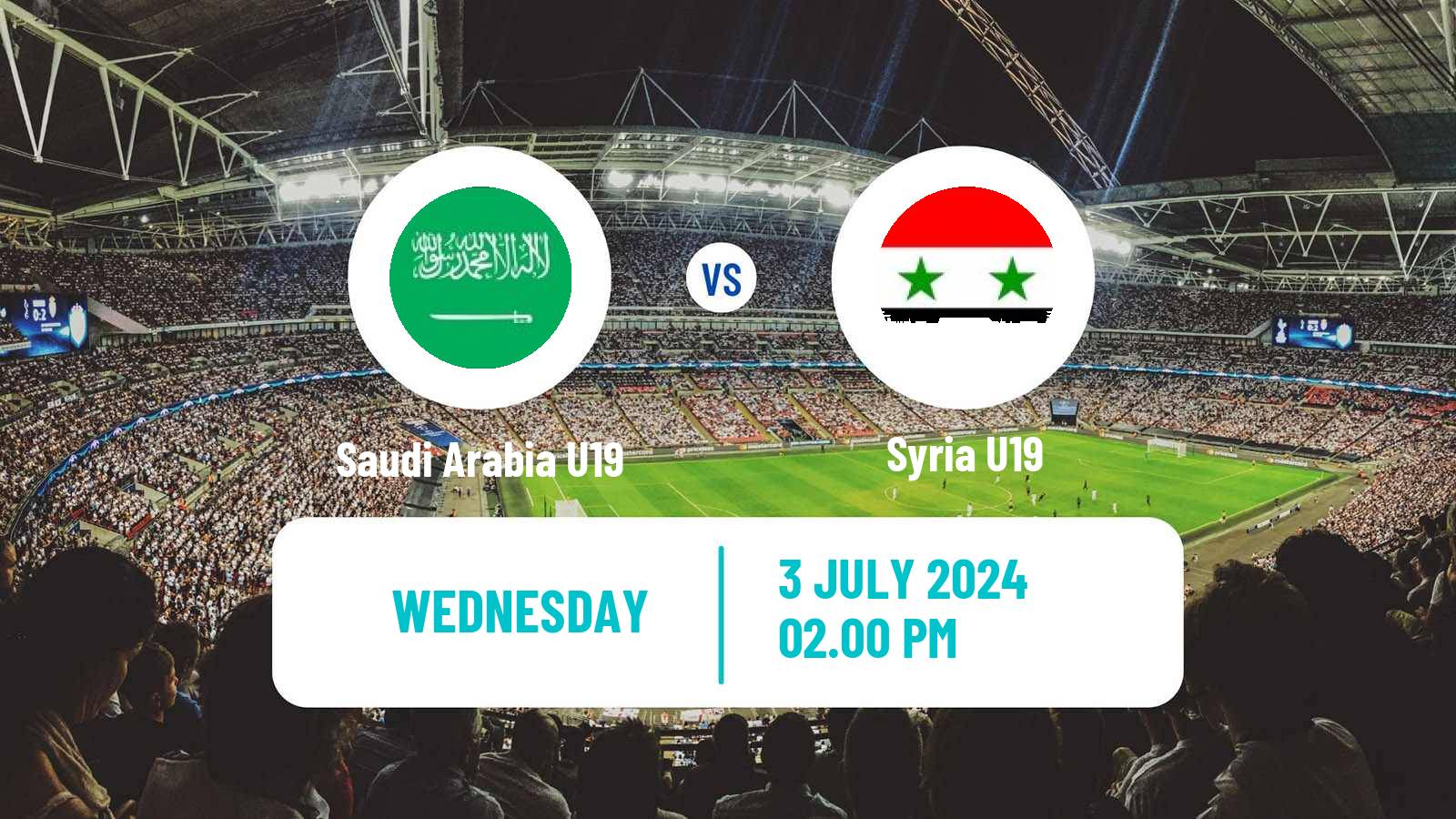 Football WAFF Championship U19 Saudi Arabia U19 - Syria U19