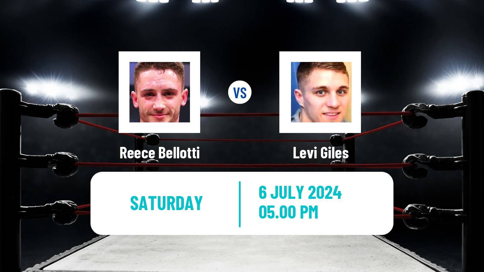 Boxing Super Featherweight British Commonwealth Titles Men Reece Bellotti - Levi Giles