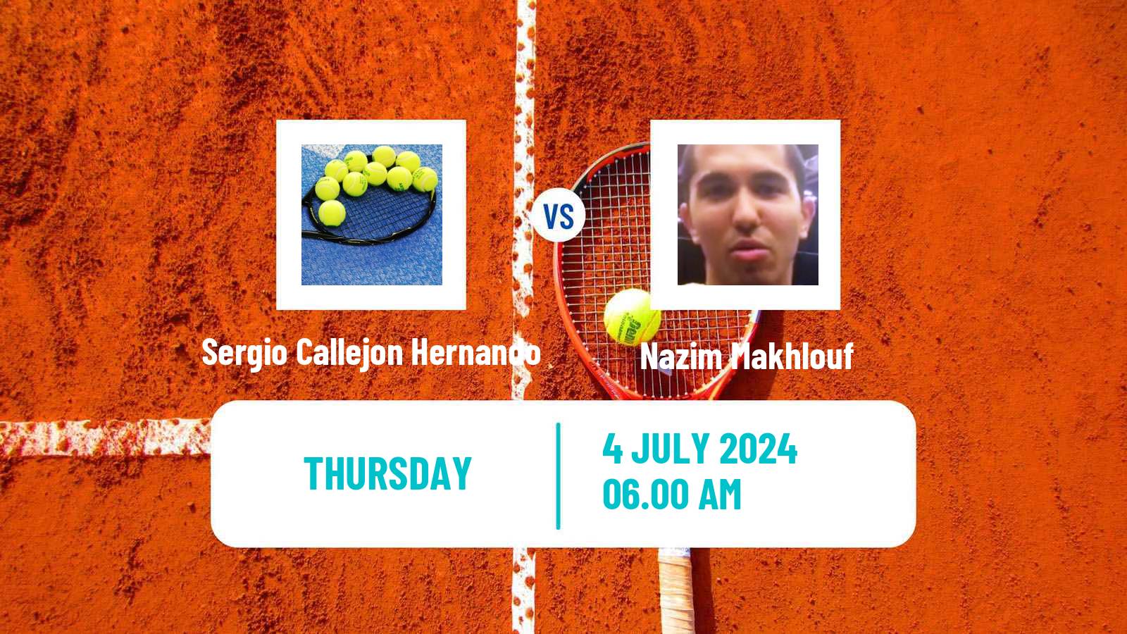 Tennis ITF M15 Monastir 27 Men Sergio Callejon Hernando - Nazim Makhlouf